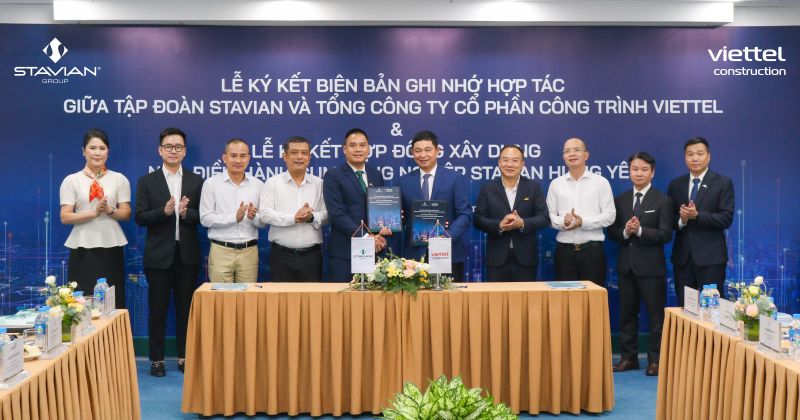 Tập đoàn Stavian và Viettel Construction ký kết Biên bản ghi nhớ hợp tác 