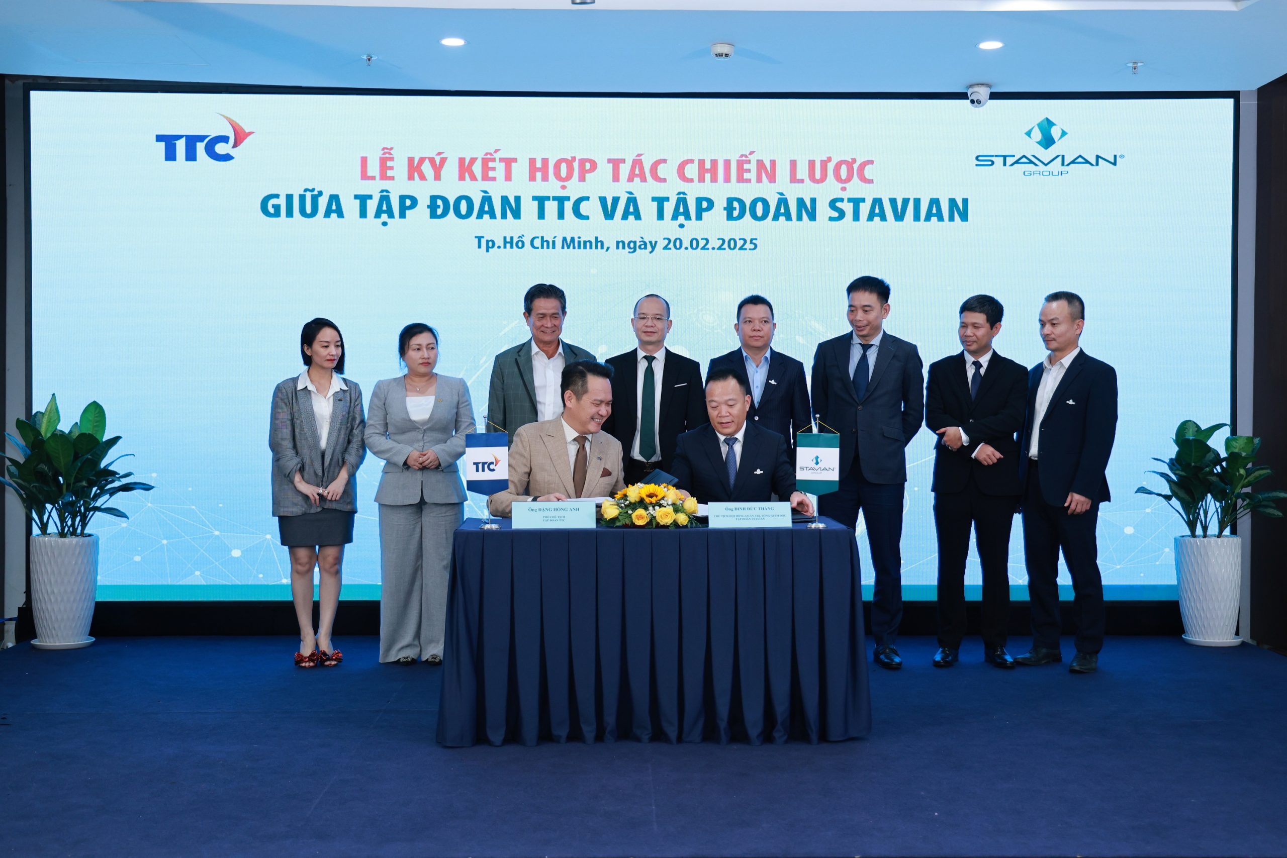 Lễ ký kết hợp tác chiến lược giữa Tập đoàn TTC và Tập đoàn Stavian