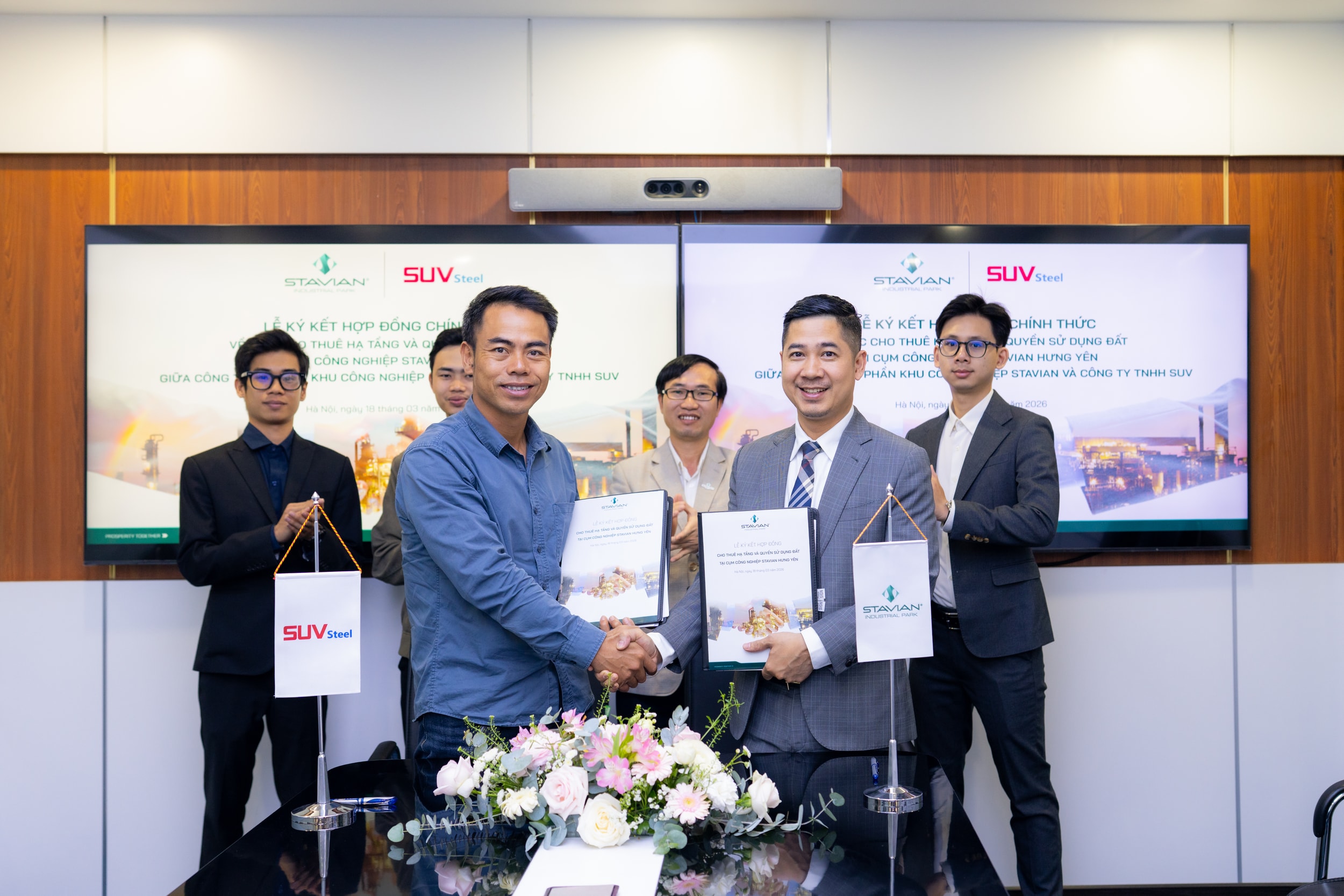 Stavian Hưng Yên ký kết và bàn giao mặt bằng cho các nhà đầu tư